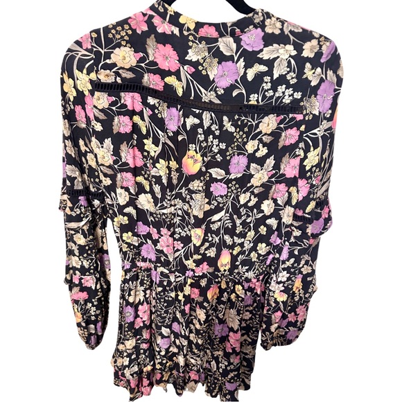 Spell & the Gypsy Collective Sayulita Short Sleeve Frill Mini Dress Small EUC - Picture 9 of 9